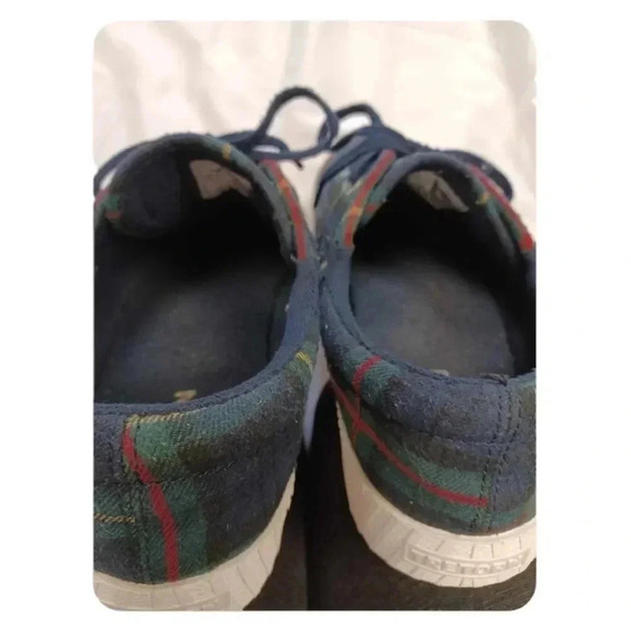 Tretorn Tartan Green Plaid Lace Up Sneakers Size 10 - Picture 10 of 11